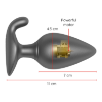ONINDER - RIO PLUG ANAL VIBRADOR NEGRO - FREE APP - Imagen 4